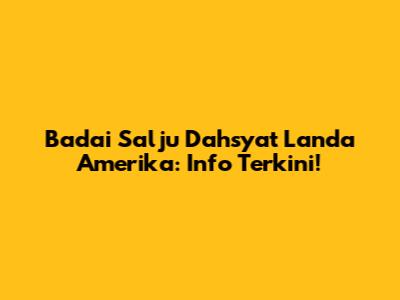 Badai Salju Dahsyat Landa Amerika: Info Terkini!