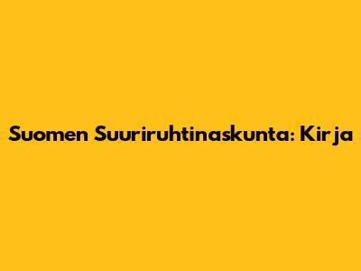 Suomen Suuriruhtinaskunta: Kirja